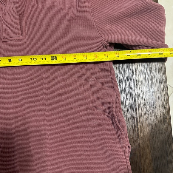 Athleta Coaster Luxe Waffle Hoodie Sweatshirt XS Tawny Rose - Picture 6 of 8